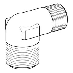 Geberit Anschlusswinkel 90 Grad 1/2" x 3/8" für Monolith Distanzrahmen... GEBERIT-245990001 4064746025020 (Abb. 1)