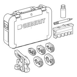 Geberit Mapress Pressringe schwenkbar in Koffer, D 15/18/22/28/35mm, Kompatibilität ... GEBERIT-691197001 4064746014192 (Abb. 1)