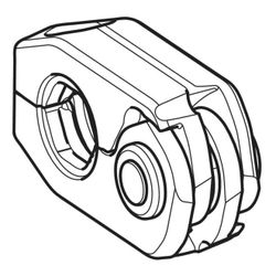 Geberit Mapress Pressschlinge schwenkbar, D 15mm, Kompatibilität 1/2, 691192001... GEBERIT-691192001 4064746014147 (Abb. 1)