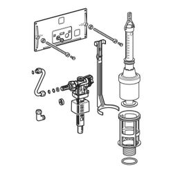 Geberit Umbauset für Typ 16.600 Unterputzspülkasten Baujahr 2025... GEBERIT-215423005 4064746037818 (Abb. 1)