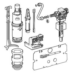 Geberit Umbauset für 2-Mengen-Spülung mit Füllventil Typ 380, für Unterputzspülkaste... GEBERIT-240515005 4064746037641 (Abb. 1)