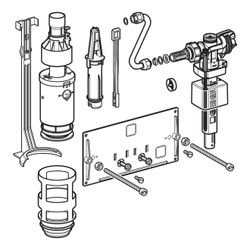 Geberit Umbauset für 2-Mengen-Spülung für Typ 10.800 UP-SPK... GEBERIT-240835005 4064746037221 (Abb. 1)