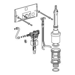 Geberit Umbauset für Unterputz-Spülkasten, für Typ 15.500, 215422005... GEBERIT-215422005 4064746037832 (Abb. 1)
