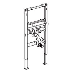 Geberit Duofix Element für Waschtisch, 112cm, Standarmatur mit Wasserzählerstrecke, ... GEBERIT-111077002 4064746029158 (Abb. 1)