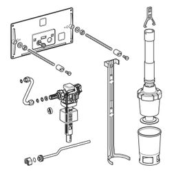 Geberit Umbauset für Unterputz-Spülkasten Typ 16.000, 215421005... GEBERIT-215421005 4064746037870 (Abb. 1)