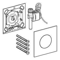 Geberit Typ 40 Urinalsteuerung mit pneum. Spülauslösung, Betätigungsplatte rund, Tas... GEBERIT-116014JT1 4064746043000 (Abb. 1)