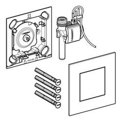 Geberit Typ 40 Urinalsteuerung mit pneum. Spülauslösung, Betätigungsplatte eckig, Ta... GEBERIT-116217JT1 4064746043123 (Abb. 1)