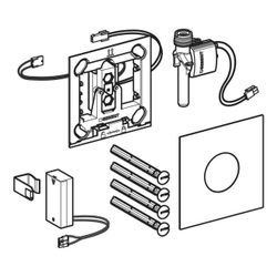 Geberit Typ 40 Urinalsteuerung mit elektr. Spülauslösung, Batteriebetrieb, Abdeckpla... GEBERIT-116034JK1 4064746043277 (Abb. 1)