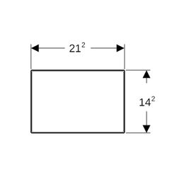 Geberit Omega Abdeckplatte, Weiß, 115082SI1... GEBERIT-115082SI1 4025416305927 (Abb. 1)