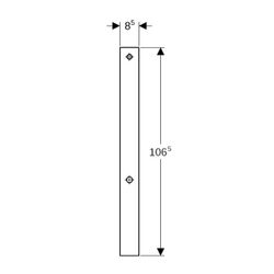 Geberit Umbauset für Geberit AquaClean WC-Aufsätze Aluminium gebürstet, Sanitärmodul... GEBERIT-131100TA1 4025416166047 (Abb. 1)