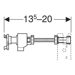 Geberit Duofix Wandanker für Einzel- und Systemmontage, Zinkdruckguss/Stahl/Kunststo... GEBERIT-111080001 4064746058516 (Abb. 1)
