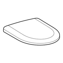Geberit Renova WC-Sitz Befestigung von oben, Absenkautomatik, mit Quick-Release-Scha... GEBERIT-500836011 4025410726025 (Abb. 1)