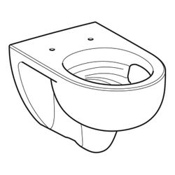 Geberit Renova Wand-WC Tiefspüler, TurboFlush, Tiefe 54cm, Weiß... GEBERIT-503061001 4064746026072 (Abb. 1)