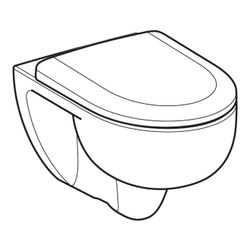 Geberit Renova Set Wand-WC Tiefspüler TurboFlush mit WC-Sitz T 54cm Absenkautomatik ... GEBERIT-503062001 4064746026096 (Abb. 1)