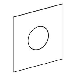 Geberit Betätigungsplatte für Urinalsteuerungen Typ 40, rund, 12,5x12,5x0,4cm, Weiß,... GEBERIT-246120SI1 4064746043642 (Abb. 1)
