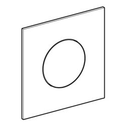 Geberit Betätigungsplatte Typ 40 für Urinalsteuerung, rund, pneumatisch, 125x125x2mm... GEBERIT-246118QF1 4064746043727 (Abb. 1)