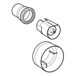 Geberit GIS Schutz- und Markierstopfen Set mit Spülbogenverlängerung 45mm PE-HD 2403... GEBERIT-240303002 4064746031984 (Abb. 1)