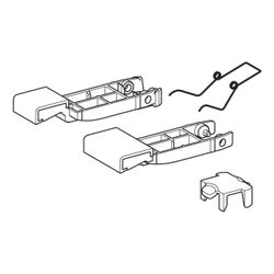 Geberit Betätigungstasten für Monolith Sanitärmodul, Schwarzchrom/Aluminium... GEBERIT-246174001 4064746061905 (Abb. 1)