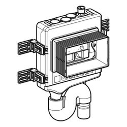 Geberit HS50 Hygienespülung d 50mm, Anschluss 1 Wasseranschluss rechts... GEBERIT-616272001 4025410724601 (Abb. 1)