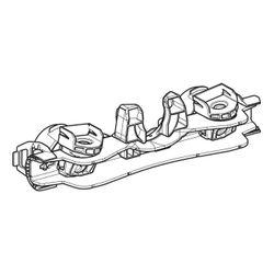 Geberit Montageträger für Wand-WC TurboFlush, Weiß, 246002001... GEBERIT-246002001 4064746035098 (Abb. 1)