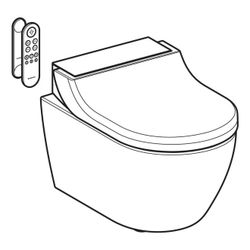 Geberit AquaClean Tuma Comfort Dusch-WC-Komplettanlage, Wand-WC, Weiß/Glas... GEBERIT-146290SI1 4025416219446 (Abb. 1)
