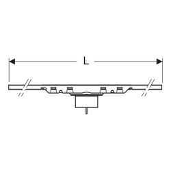 Geberit CleanLine50 Duschrinne Länge 30-90cm, Schwarzchrom gebürstet, Baujahr 2025... GEBERIT-154446QC2 4064746051210 (Abb. 1)