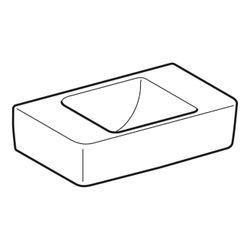 Geberit Renova Compact Handwaschbecken verkürzte Ausladung, mit Ablagefläche 40x15x2... GEBERIT-272141000 4022009273731 (Abb. 1)