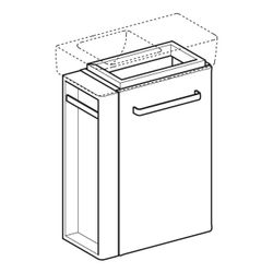 Geberit Renova Compact Unterschrank für Handwaschbecken verk. Ausl. Handtuchh. 448x6... GEBERIT-862250000 4022009329025 (Abb. 1)