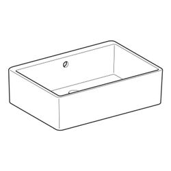 Geberit Publica Mehrzweckbecken mit Überlauf 70x20x50cm... GEBERIT-361370000 4022009080537 (Abb. 1)