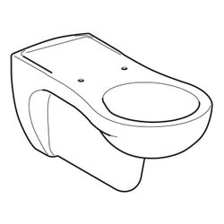 Geberit Vitalis Wand-WC Tiefspüler, verlängerte Ausladung Tiefe 70cm, Weiß... GEBERIT-201500000 4022009014648 (Abb. 1)