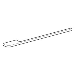 Geberit Handtuchhalter für Badezimmermöbel, Ecke abgerundet Länge 40cm, Hochglanz ve... GEBERIT-510140000 4022009343113 (Abb. 1)