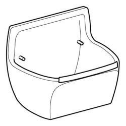 Geberit Publica Ausgussbecken für Klapprost 45x35x33,5cm... GEBERIT-367200000 4022009080568 (Abb. 1)