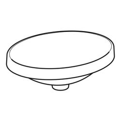 Geberit VariForm Einbauwaschtisch, oval, Breite 50cm, Tiefe 40cm, ohne Hahnloch, ohn... GEBERIT-500711002 4025416302148 (Abb. 1)