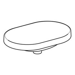 Geberit VariForm Einbauwaschtisch, elliptisch Breite 60cm, Tiefe 40cm, ohne Hahnloch... GEBERIT-500731002 4025416302438 (Abb. 1)