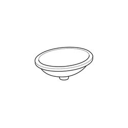 Geberit VariForm Unterbauwaschtisch, oval Außendurchmesser49,5x42cm, ohne Hahnloch, ... GEBERIT-500751002 4025416302711 (Abb. 1)