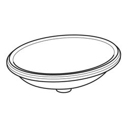 Geberit VariForm Unterbauwaschtisch, oval Breite 56cm, Tiefe 46cm, ohne Hahnloch, oh... GEBERIT-500755002 4025416302773 (Abb. 1)
