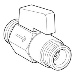 Geberit Kugelhahn Rohrgewinde G 3/8"... GEBERIT-243795001 4025416696933 (Abb. 1)