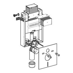 Geberit Kombifix Element für Wand-WC 98cm, mit Omega Unterputzspülkasten 12cm... GEBERIT-110010001 4025416301738 (Abb. 1)