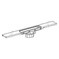 Geberit Duschrinne CleanLine30, 30-110cm, Edelstahl, Schwarz, 154502TE1... GEBERIT-154502TE1 4064746079078 (Abb. 1)