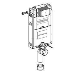 Geberit Kombifix Element für Wand-WC 106cm, mit Omega Unterputzspülkasten 12cm... GEBERIT-110020001 4025416301769 (Abb. 1)