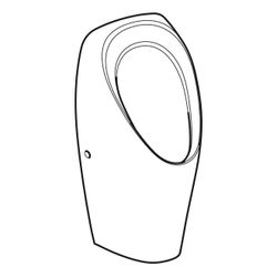 Geberit Tamina Urinal wasserlos, Weiß... GEBERIT-116141001 4025416696025 (Abb. 1)