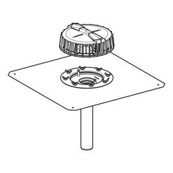 Geberit Pluvia Dachwassereinlauf mit Anschlussblech, Befestigungsflansch Maximale Ab... GEBERIT-359109001 4025410162939 (Abb. 1)