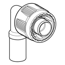 Geberit Mapress Übergangswinkel 90 Grad mit MasterFix, Einschubende, d 15mm, RpMF 1/2″, ... GEBERIT-61121 4025410547668 (Abb. 1)