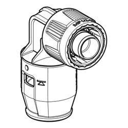 Geberit PushFit Übergangswinkel 90 Grad mit MasterFix PVDF, d 20mm, RpMF 1/2″... GEBERIT-651502001 4025416280712 (Abb. 1)