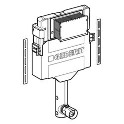 Geberit Unterputzspülkasten Sigma, 12cm, 51x41x12cm, Kunststoff, 109300005... GEBERIT-109300005 4025416724728 (Abb. 1)