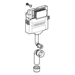 Geberit Sigma Unterputzspülkasten 12cm, 6 oder 3 Liter, Spülbogen gesteckt, mit Betä... GEBERIT-109302005 4025416724995 (Abb. 1)