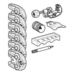 Geberit Mapress Set Pressbacken Typ 1 Außendurchmesser 12/15/18/22/28/35mm... GEBERIT-690190001 4025416598268 (Abb. 1)