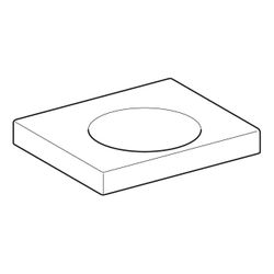 Geberit Preciosa 2 Waschtisch mit Ablagefläche, Breite 60cm, Tiefe 50cm, ohne Hahnlo... GEBERIT-123261000 4022009319644 (Abb. 1)