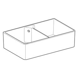 Geberit Publica Mehrzweckbecken mit zwei Becken und Überlauf 90x25x56cm... GEBERIT-350490000 4022009077650 (Abb. 1)