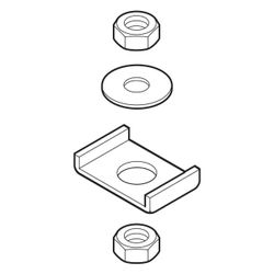 Geberit Aufhängeelement Pluvia C-Profil, 1,1x4,7x3cm, Stahl, verzinkt, 363862001... GEBERIT-363862001 4025416504559 (Abb. 1)